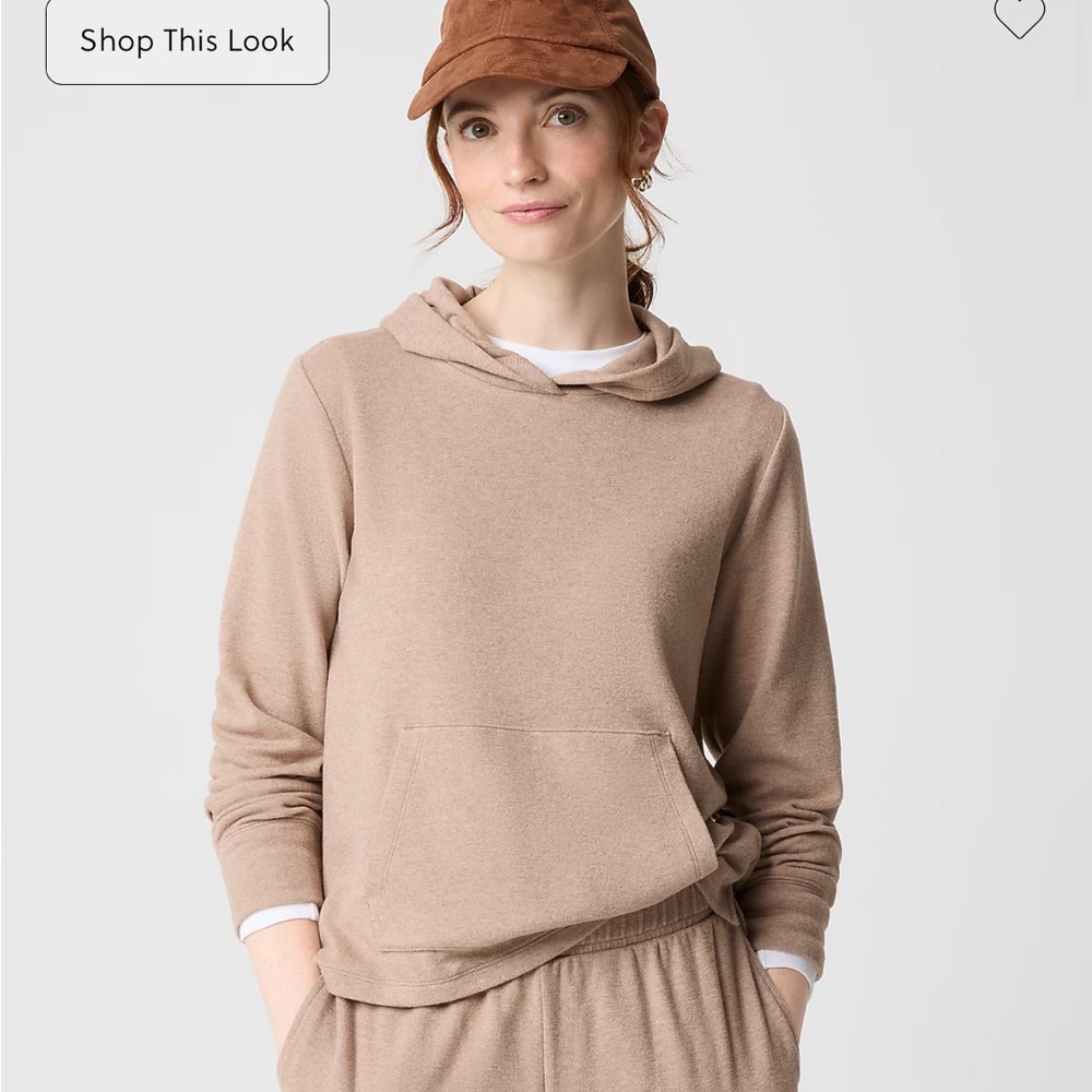 J. Crew Tan Hoodie Sweatshirt